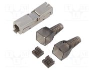 Connector: RJ45; plug; PIN: 8; Cat: 6; shielded; Layout: 8p8c QOLTEC