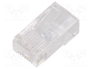 Connector: RJ45; plug; PIN: 8; Cat: 5e; Layout: 8p8c; for cable; IDC QOLTEC