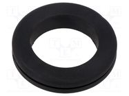 Grommet; Ømount.hole: 31.5mm; Øhole: 24.6mm; black; -40÷135°C ESSENTRA