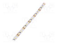 LED tape; white; 2835; 12V; LED/m: 120; 8mm; IP33; 120°; 9.6W/m POS