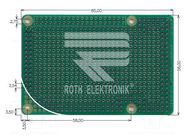 Board: universal; single sided,prototyping; W: 56mm; L: 85mm ROTH ELEKTRONIK GMBH