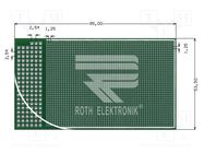 Board: universal; double sided,prototyping; W: 53mm; L: 95mm ROTH ELEKTRONIK GMBH