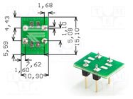 Board: universal; double sided,multiadapter,prototyping; SOP4 ROTH ELEKTRONIK GMBH