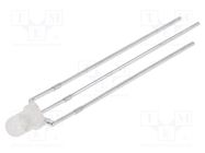 LED; 3mm; yellow/green; 45°; Front: convex; 2÷2.8/2.1÷2.8VDC BIVAR