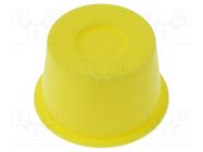 Plugs; Body: yellow; Out.diam: 31.1mm; H: 19mm; Mat: PE-LLD; push-in BOSSARD