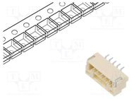 Socket; wire-board; male; GH; 1.25mm; PIN: 5; SMT; 50V; 1A; horizontal JST