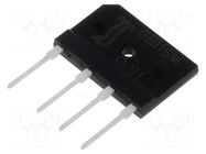 Bridge rectifier: single-phase; Urmax: 1kV; If: 15A; Ifsm: 200A DIOTEC SEMICONDUCTOR