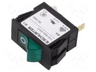 Circuit breaker; 4A; Poles: 1; SNAP-IN; TA45 2P; 220÷240V; MCB SCHURTER