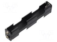Holder; AA,R6; Batt.no: 4; 6F22 type; black GOOBAY