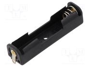 Holder; AAA,R3; Batt.no: 1; soldering lugs; black Goobay