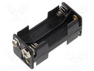 Holder; AAA,R3; Batt.no: 4; 6F22 type; black Goobay