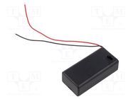 Holder; 6F22,6LR61; Batt.no: 1; cables Goobay