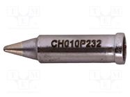 Tip; chisel; 1mm; for soldering station METCAL