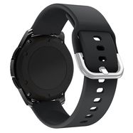 Silicone Strap TYS band for Samsung Galaxy Watch 45 / 46 / 47 mm - black, Hurtel