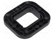 Mounting adapter; 1703799-x,LEAVYSEAL; PIN: 15,22; black TE Connectivity