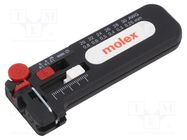 Stripping tool; 0.25÷0.8mm; Wire: round MOLEX