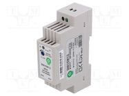 Power supply: switching; for DIN rail; 15W; 12VDC; 0÷1.25A; OUT: 1 POS