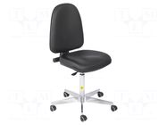 Cleanroom acces: chair; black; 430x455mm; 545÷730mm; 500x440mm RT WORK