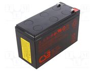 Re-battery: acid-lead; 12V; 7.2Ah; AGM; maintenance-free CSB BATTERY