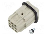Connector: HDC; contact insert; male; EPIC H-D; PIN: 8; 10A; 60V LAPP