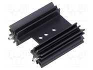 Heatsink: extruded; grilled; black; L: 38.1mm; W: 35mm; H: 12.7mm SEIFERT ELECTRONIC