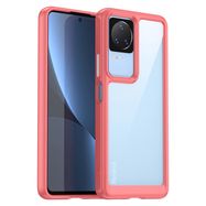 Outer Space Case Xiaomi Poco F4 5G cover with a flexible frame red, Hurtel