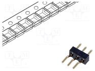 Connector: pin strips; pin header; male; PIN: 3; horizontal; 1mm GCT