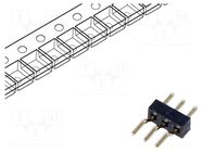 Connector: pin strips; pin header; male; PIN: 3; horizontal; SMT GCT