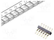 Connector: pin strips; pin header; male; PIN: 6; horizontal; 1mm GCT