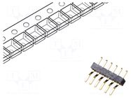 Connector: pin strips; pin header; male; PIN: 6; horizontal; SMT GCT