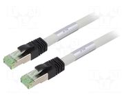 Patch cord; RJ45 plug,both sides; S/FTP; Cat 8; stranded; Cu; LSZH Goobay