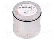Module: light signaller; green; LED; 24VDC; 24VAC; IP65; Ø70x65.5mm WERMA
