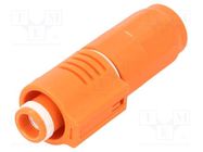 Connector: DC supply; SurLok Plus; female; 5.7mm; PIN: 1; for cable AMPHENOL