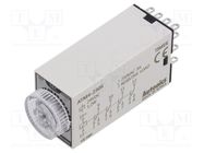 Timer; 3÷30s; 4PDT,relay; 250VAC/3A,24VDC/3A; Usup: 24VDC; socket AUTONICS