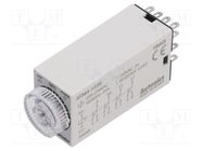 Timer; 1÷10s; 4PDT,relay; 250VAC/3A,24VDC/3A; Usup: 220VAC; socket AUTONICS