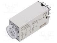 Timer; 3÷30s; 4PDT,relay; 250VAC/3A,24VDC/3A; Usup: 220VAC; socket AUTONICS