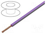 Wire; H05V-K,LgY; stranded; Cu; 0.5mm2; PVC; violet-grey; 300V,500V BQ CABLE