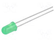 LED; green; 5mm; 5.6÷19mcd; 36°; Front: convex; 2.1÷2.6VDC LITEON
