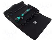 Wrench-set; 6-angles,socket spanner,impact; IMPAKTOR WERA