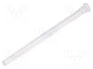 Fiber for LED; round; Ø2.2mm; Front: flat; straight; IP68 MENTOR