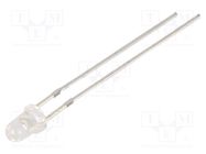 LED; 3mm; red; 30°; Front: convex; 2÷2.5VDC; No.of term: 2; -30÷85°C OPTOSUPPLY