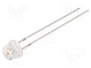 LED; 4.8mm; red; 100°; Front: convex; 2÷2.5VDC; No.of term: 2 OPTOSUPPLY