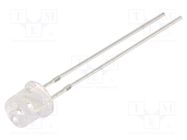 LED; 5mm; red; Front: flat; 2÷2.5VDC; No.of term: 2; Pitch: 2.54mm OPTOSUPPLY