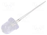 LED; 7.8mm; yellow; 4200mcd; 30°; Front: convex; 9VDC; No.of term: 2 OPTOSUPPLY