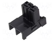 Connector: wire-wire/PCB; plug; female; PIN: 2; DF60; angled HIROSE