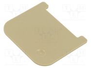 Separating plate; beige; Width: 1.5mm 