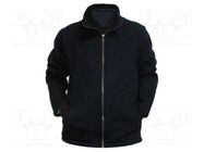 Fleece; ESD; XS; polyester,carbon fiber; blue (dark); 1÷100MΩ STATICTEC