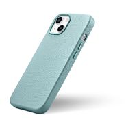 iCarer Litchi Premium Leather Case iPhone 14 Magnetic Leather Case with MagSafe Green (WMI14220709-GN), iCarer