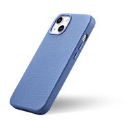 iCarer Litchi Premium Leather Case iPhone 14 Plus Magnetic Leather Case with MagSafe Light Blue (WMI14220711-LB), iCarer