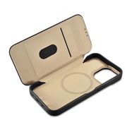 iCarer CE Premium Leather Folio Case iPhone 14 Pro Magnetic Flip Leather Folio Case MagSafe black (WMI14220714-BK), iCarer